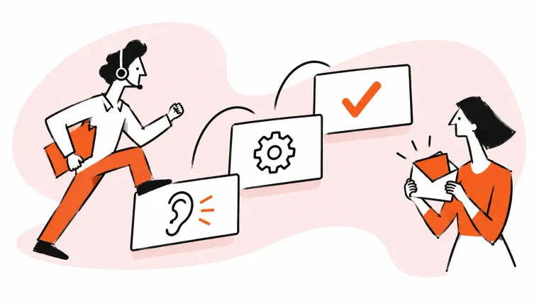 A practical service plan guides a customer request toward resolution.