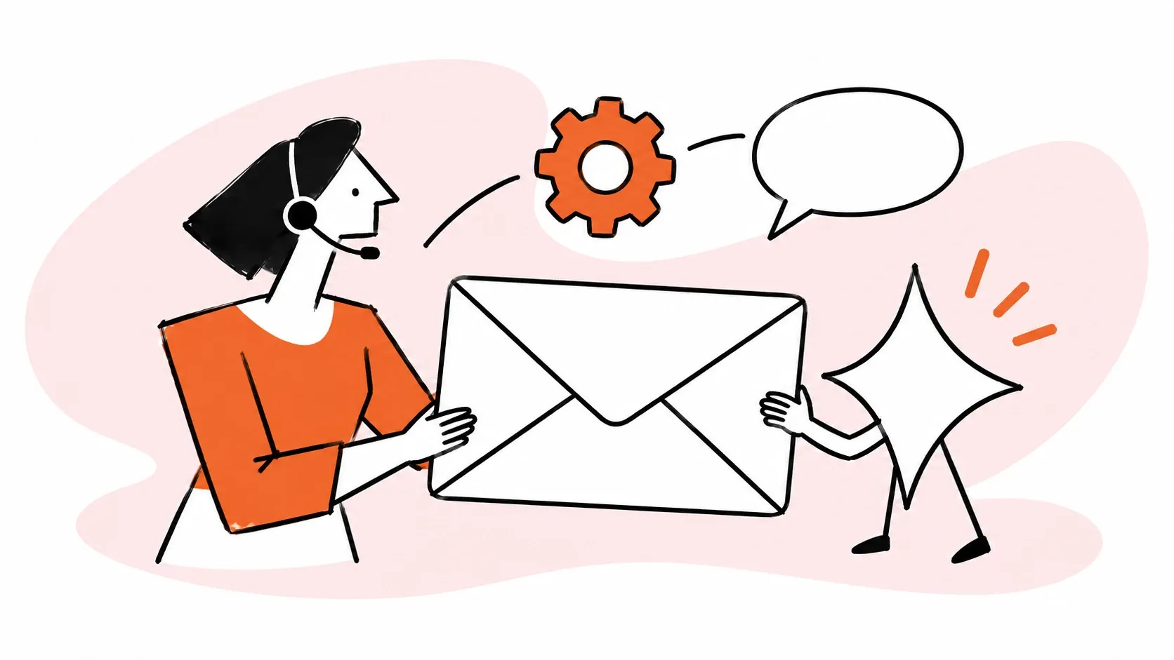 AI assistance helps a human agent handle customer conversations.