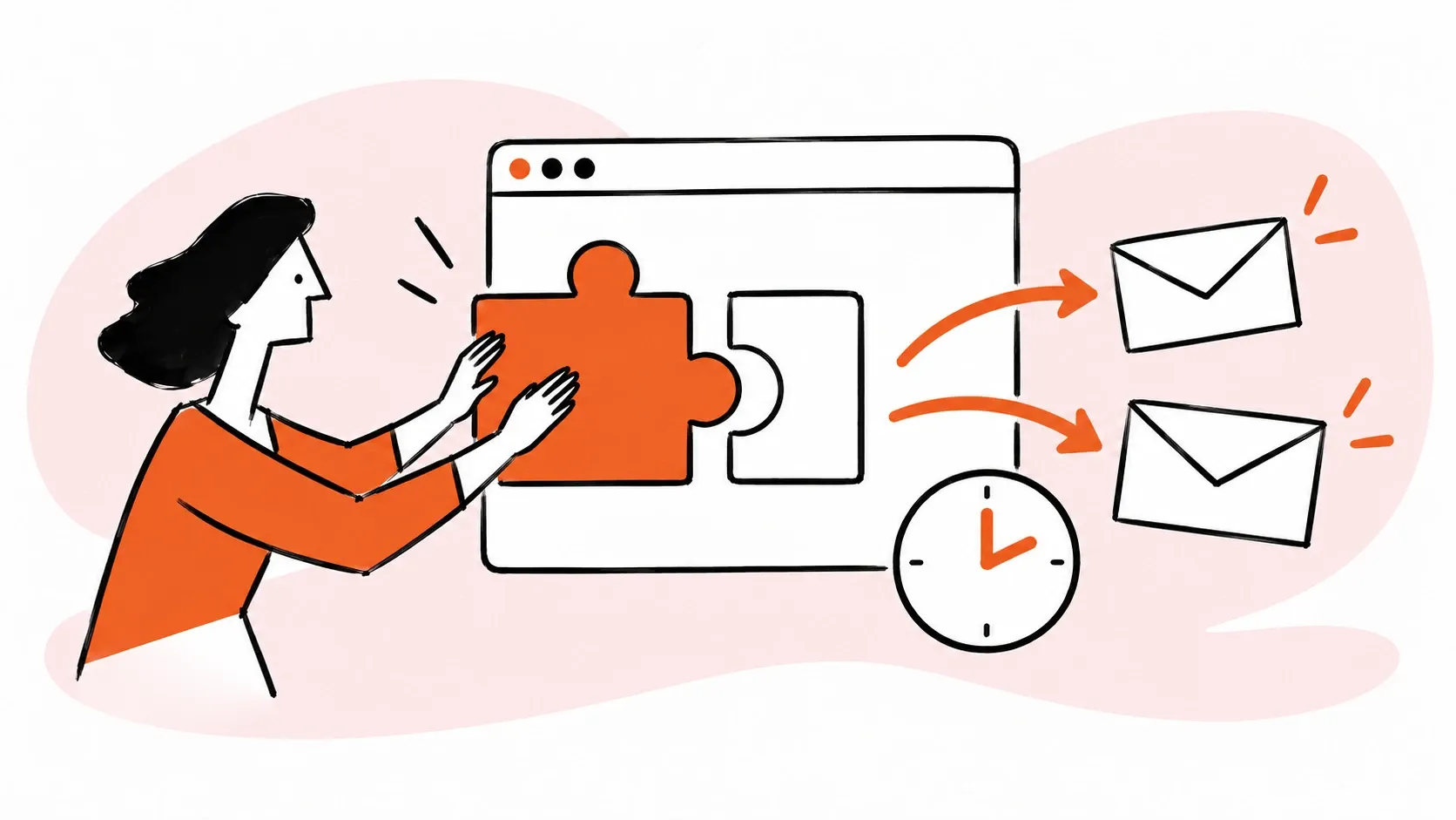 A browser extension supplies reusable email replies.