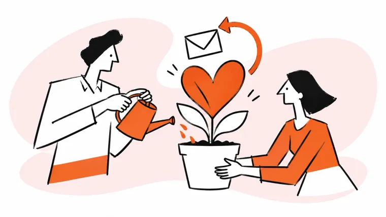 Care and trust help a customer relationship grow.