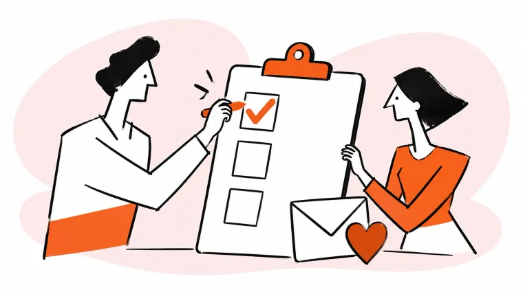 A service checklist helps a team deliver consistent care.