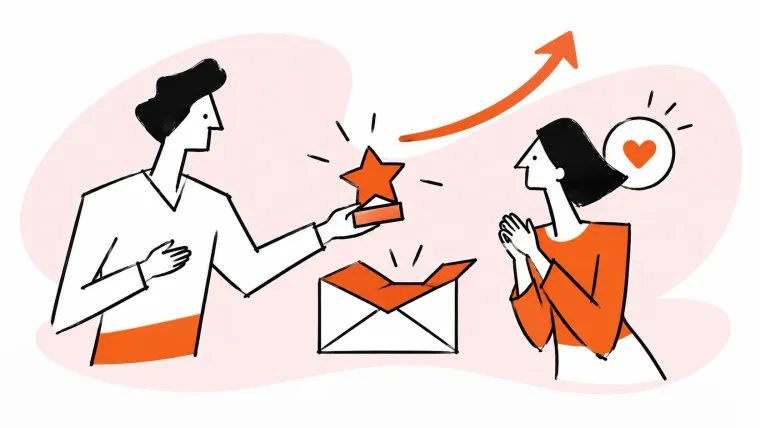 A service colleague receives recognition for helpful work.
