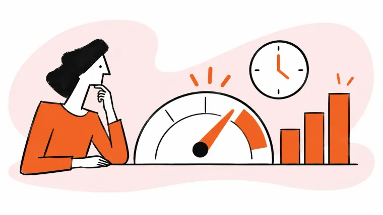 A service team measures response time and performance.