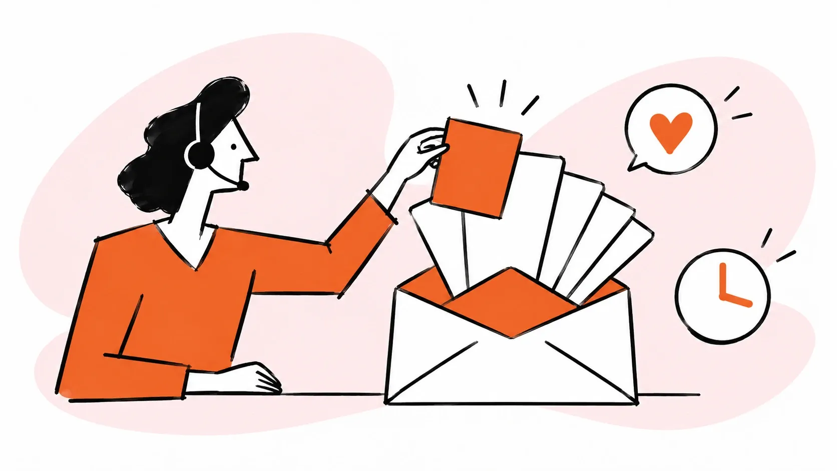 An agent chooses a reusable response for a customer request.
