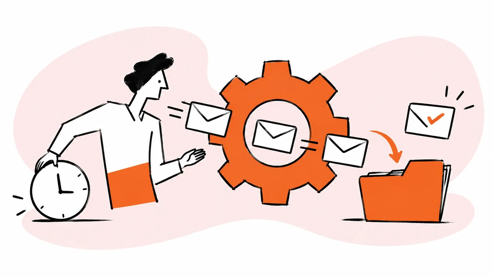 Email automation sorts messages and saves time.