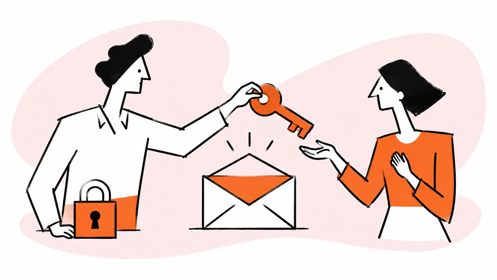 An account owner grants delegated access while keeping credentials protected.