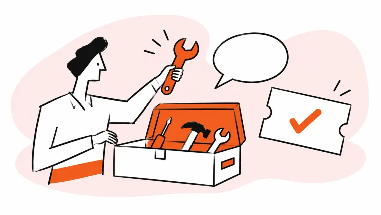 Practical helpdesk techniques help an agent resolve requests.