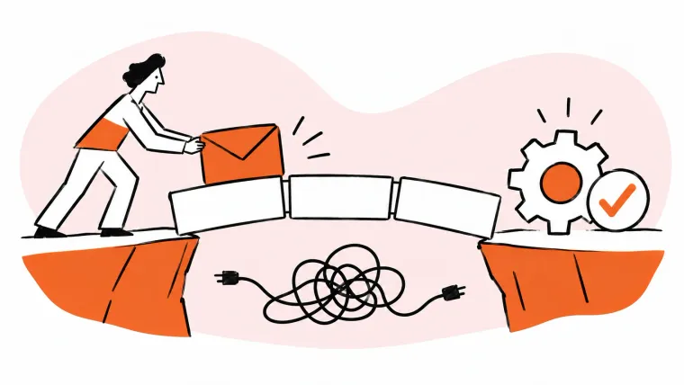 A clear service process carries an IT request past a tangled problem.
