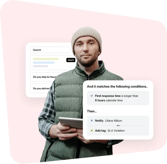 A dispatch email being triaged with a Keeping workflow in Gmail