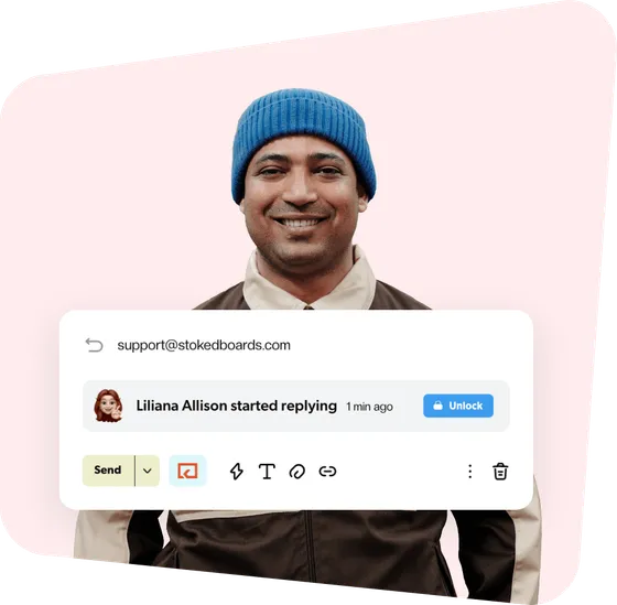 An SLA rule escalating a shipment enquiry inside Gmail