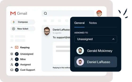 Several shared mailboxes listed together in one Gmail account