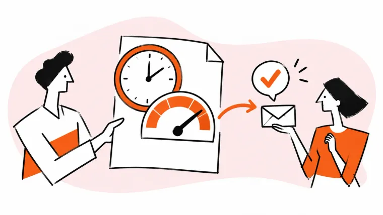 Service metrics show whether a support promise is being met.