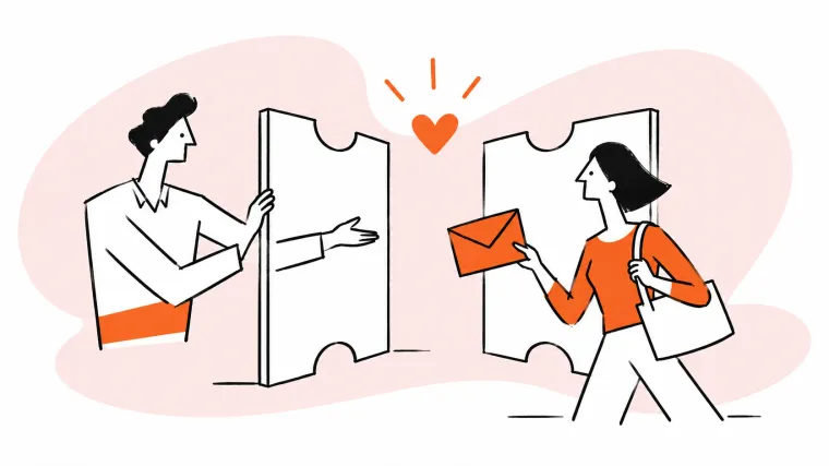 An agent removes impersonal barriers and welcomes a customer as a person.