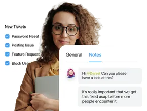 An HR ticket list showing new hire and payroll requests in Gmail