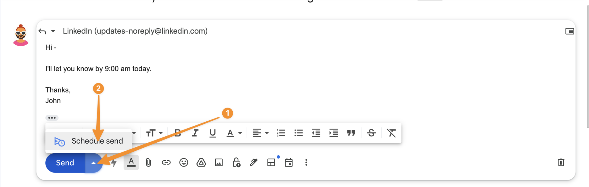 Schedule Email in Gmail