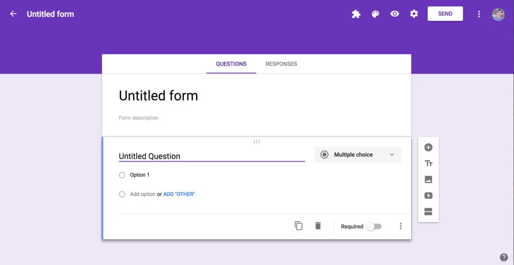 New Google Form