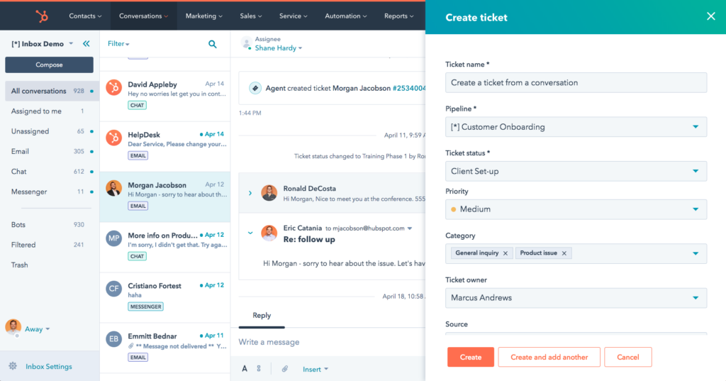 hubspot issue tracking capabilities. 