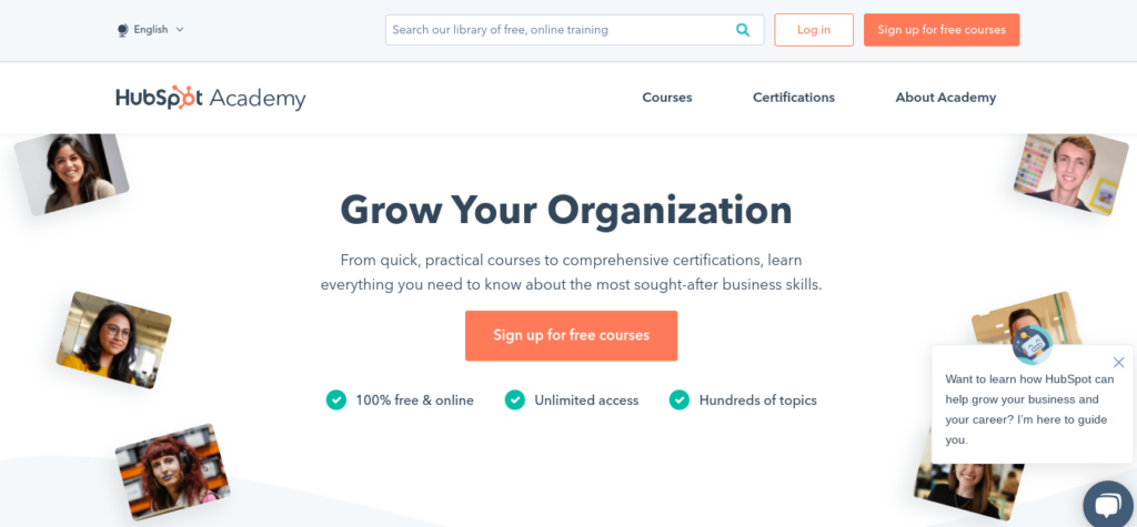 HubSpot Homepage