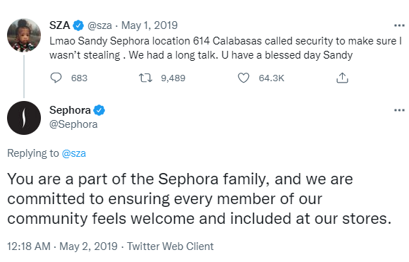 sephora tweet