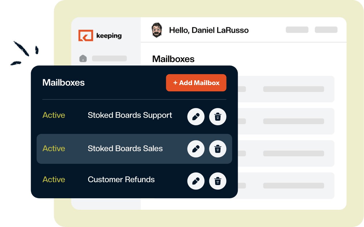 Keeping: an alternative to Gmail delegation