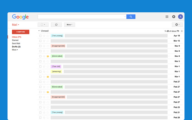 Simple Gmail Notes Gmail inbox management tool.