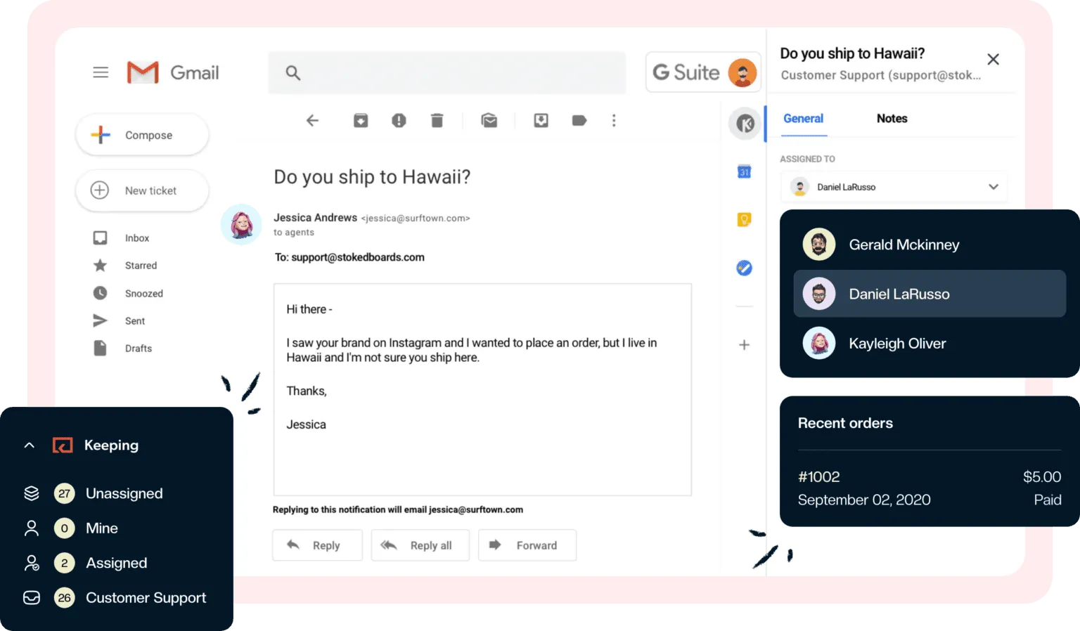Keeping extension for Gmail