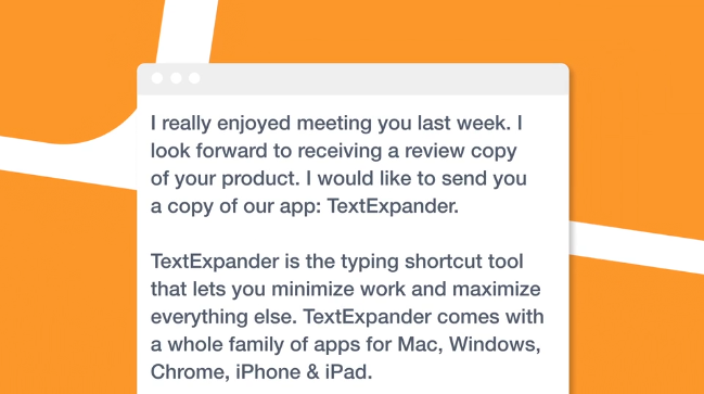 Using text expander tool to write and manage emails faster.