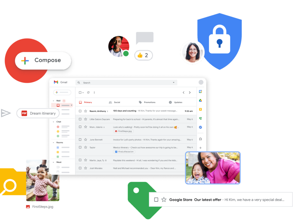 Using Gmail to manage customer emails.