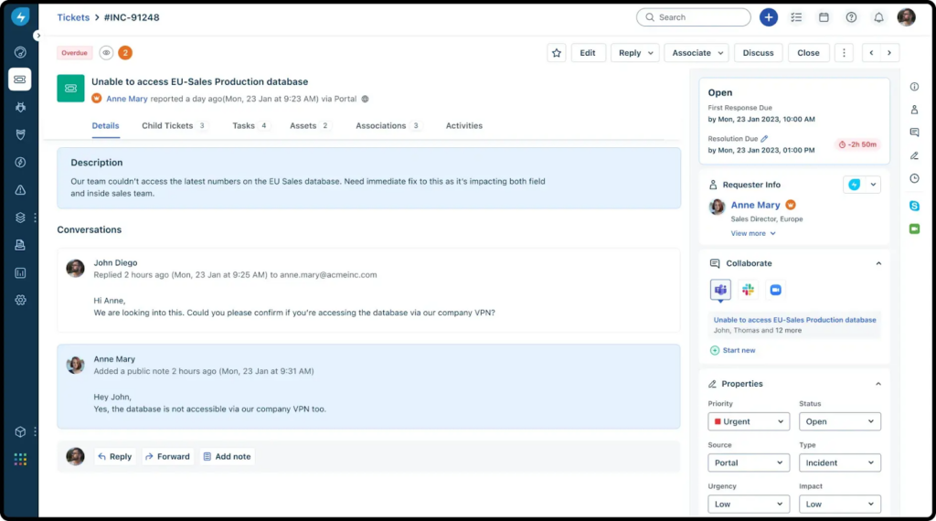 Freshdesk.