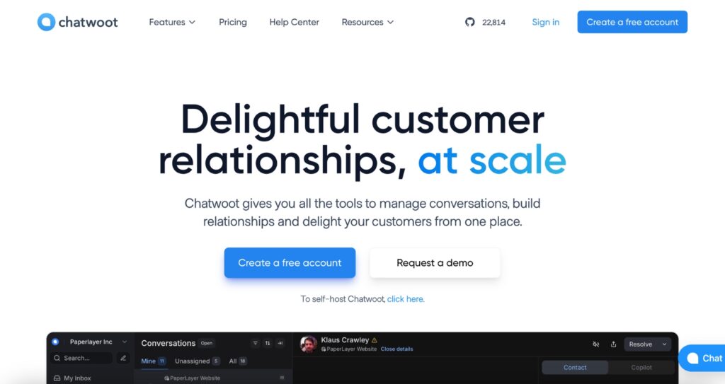 Chatwoot - An open-source live chat solution