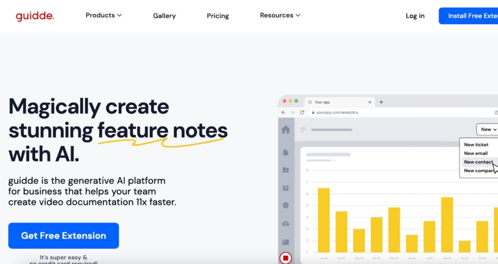 Guidde - An AI video documentation tool
