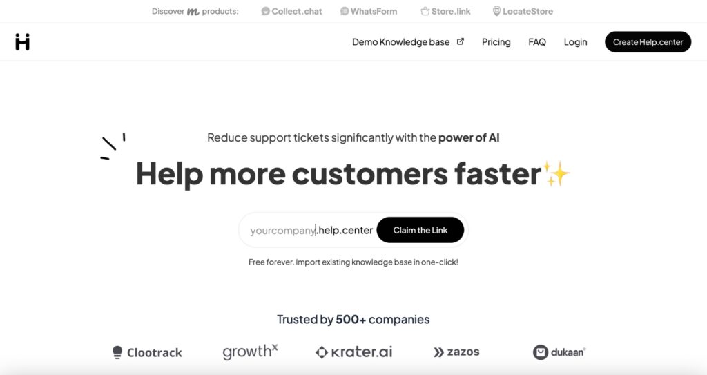 Help.center - An AI-first customer self-service solution