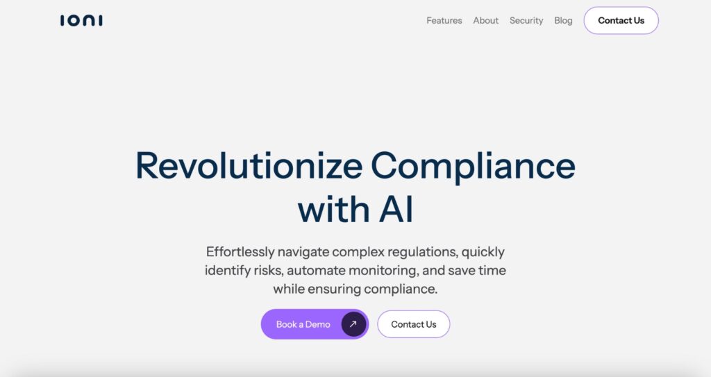 Ioni - A regulatory compliance assistant