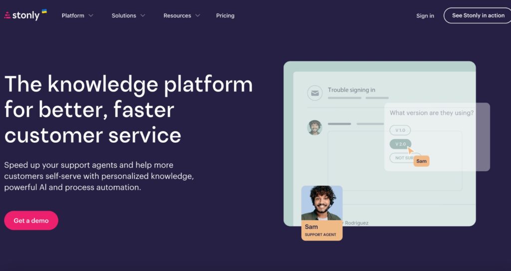 Stonly - An interactive guide platform for customers and support agents