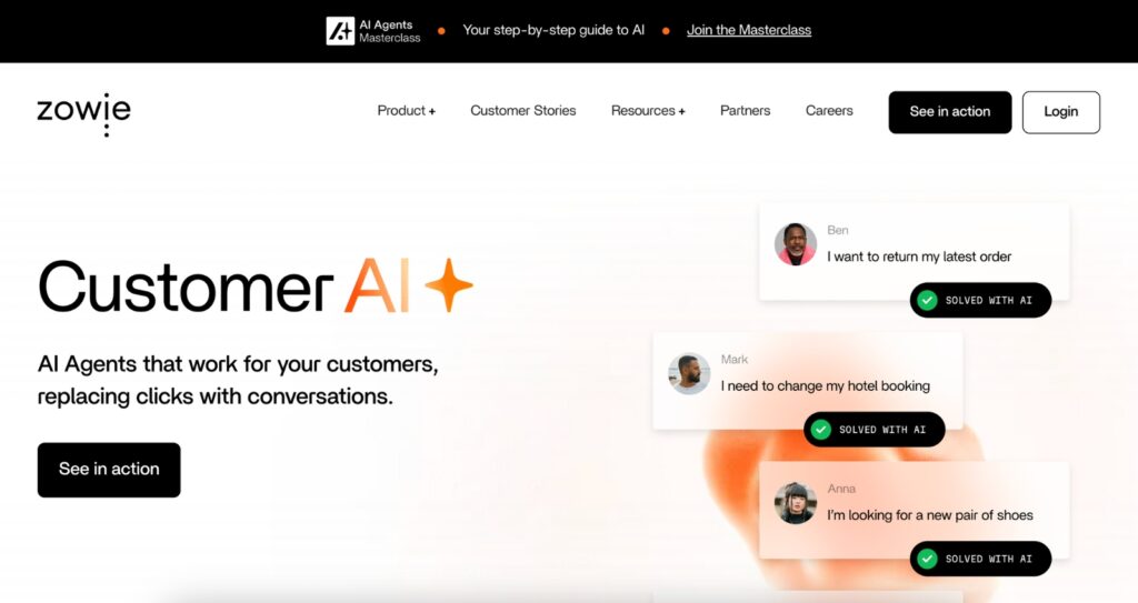 Zowie - An AI-powered conversational automation tool